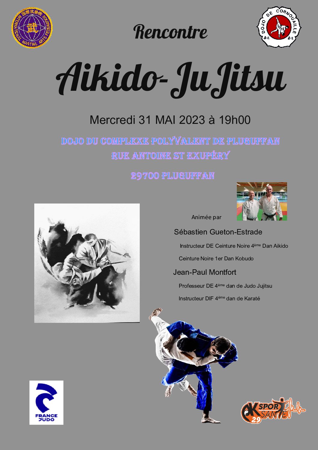 RENCONTRE AIKIDO- JUJITSU MERCREDI 31 MAI 2023