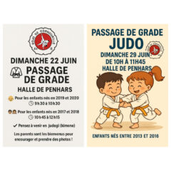 Dimanche 22 Juin et Dimanche 29 juin:Passage de Grades