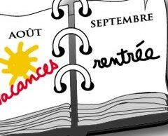 Les horaires de rentrée (Mercredi 27 aout à ergué armel et Jeudi 28 Aout à Penhars septembre)à Quimper….