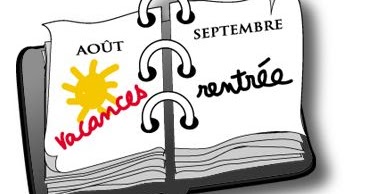 Les horaires de rentrée (Mercredi 27 aout à ergué armel et Jeudi 28 Aout à Penhars septembre)à Quimper….