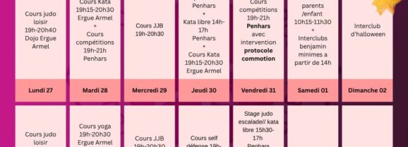 Planning des vacances