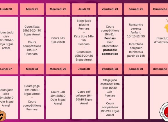Planning des vacances