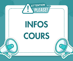 cours du Matin maintenus le Samedi  du 20 decembre