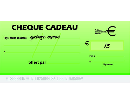 Les chèques « petit sportif » reduction de 15€ pour les « CP-CM2 »