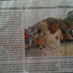 Mathieu Le dour et Vincent Brigant : les cornouaillais au Gouren